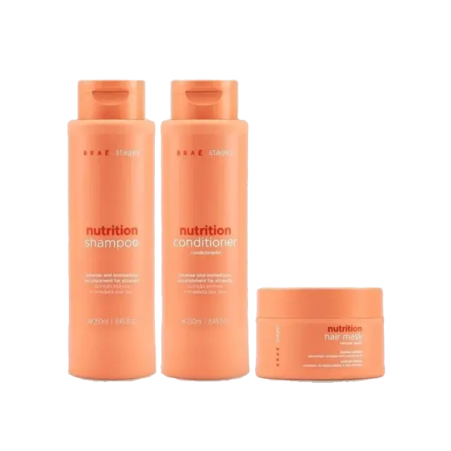 Braé - Nutrição Kit Shampoo 250ml + Condicionador 250ml + Mascara 200g