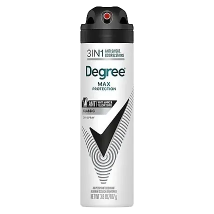 Desodorante Degree Max Aerosol Men 136g - 72h de Proteção - Black + White